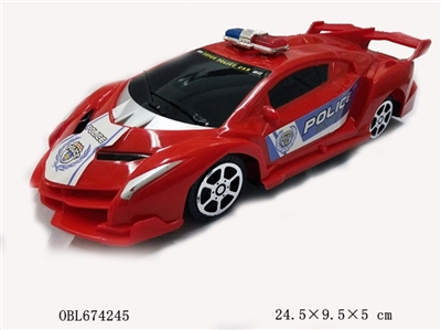 The police car lamborghini inertia simulation - OBL674245