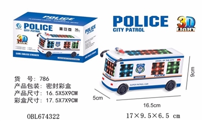 Electric 3 d a police car - OBL674322