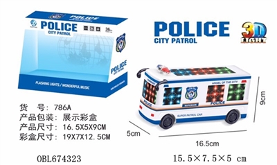 Electric 3 d a police car - OBL674323