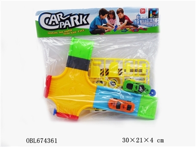 益智场景积木+2只滑行车仔 - OBL674361