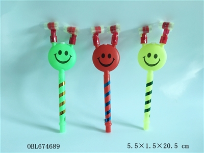 Small whistle volume toy smiling face - OBL674689