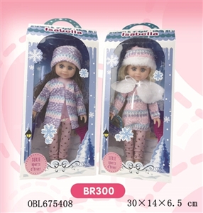 10寸娃娃 冬天 雪人盒子 2款混装 - OBL675408