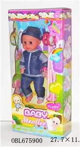 Iron trolley 16 inch live eye IC male doll - OBL675900