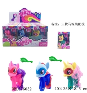 搪胶钢铁马宝利配马梳混装12PC - OBL676032