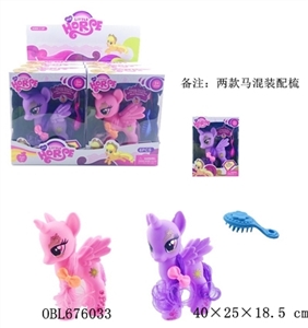 搪胶钢铁马宝利配马梳混装12PC - OBL676033