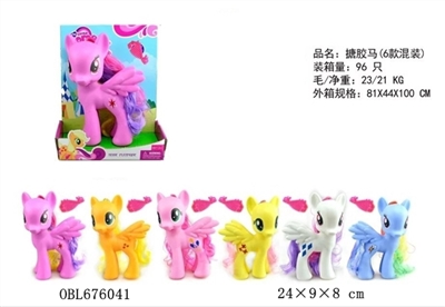 Six evade glue with large dream Ma Baoli horse post horse comb mixed with music - OBL676041