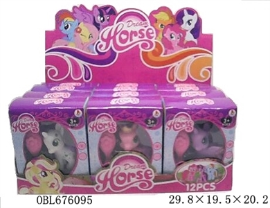 High grade twelve evade glue pony polyster three mixed with comb belt cover display box - OBL676095