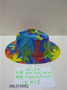 12 only 1 bag printed flower hat - OBL676682