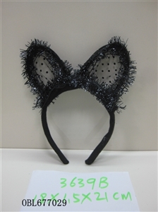 Small transparent yarn ears headdress - OBL677029