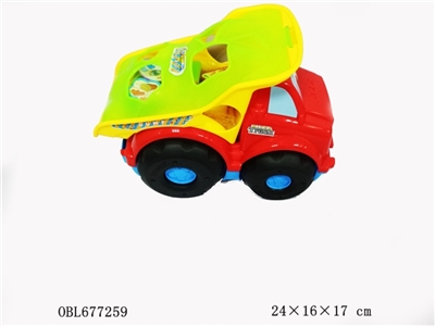 Cartoon taxi/blocks transporter - OBL677259