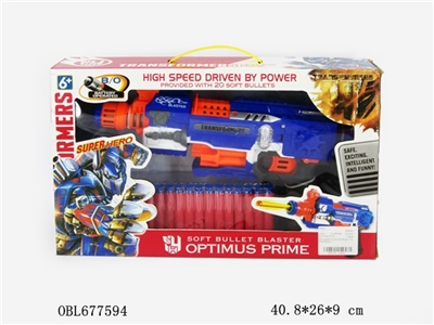 Transformers 10 rounds of electric soft play the gun (not package 3 AA battery) - OBL677594