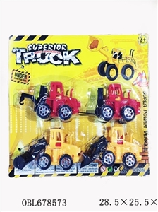 Free wheel construction car,4asst - OBL678573