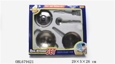 Stainless steel kitchen utensils and appliances covered 5 times - OBL679421