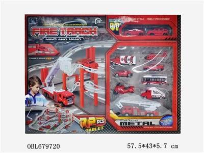 电动城市轨道车合金套装（消防系列） - OBL679720