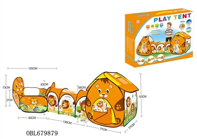 Triad children cartoon lion tents fit field tent tunnel tube - OBL679879