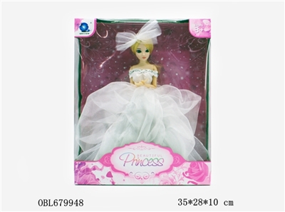 婚纱系列12关节活动芭比套装 - OBL679948