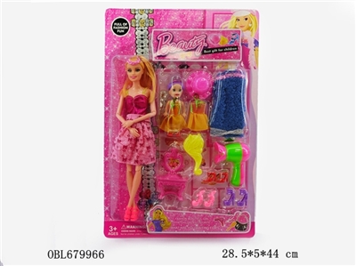 12活关节时尚芭比娃娃 - OBL679966