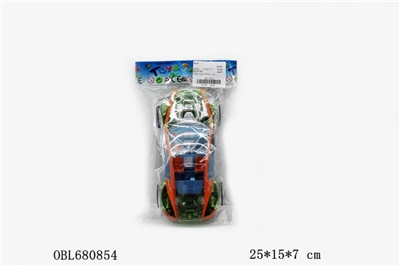 Colorful light music inertial car (green) - OBL680854