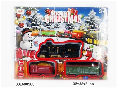 圣诞仿真电动轨道车灯光音乐 - OBL680985