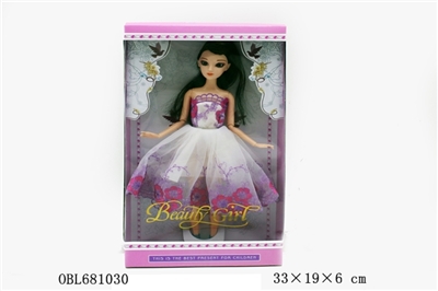 11.5寸3D真眼芭比婚纱娃娃 - OBL681030