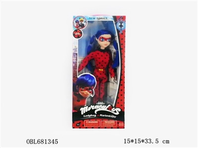 11.5寸实身瓢虫少女四面盒 - OBL681345
