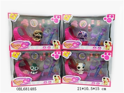 Q version of the mini dog with conventional medical cradle with light music 4 model - OBL681485