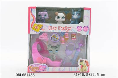 4 Q version of the mini dog with zhuang medical cradle with light music - OBL681486
