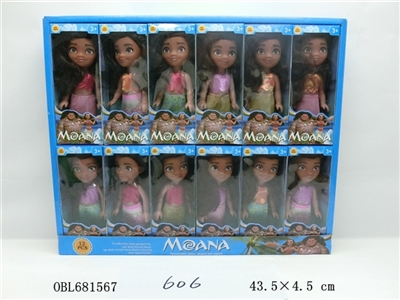 6寸海洋奇缘莫阿娜（肥童款）12pcs - OBL681567