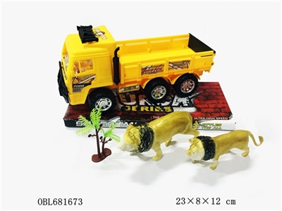 Solid color plating wheel inertia engineering load coconut palm size lion - OBL681673