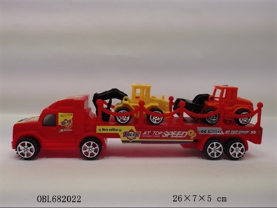 Solid color inertial drag head two truck (3 color, orange) - OBL682022