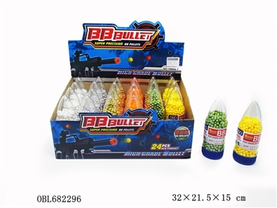 1000粒彩盒子弹瓶（6色/盒）24瓶/盒 - OBL682296