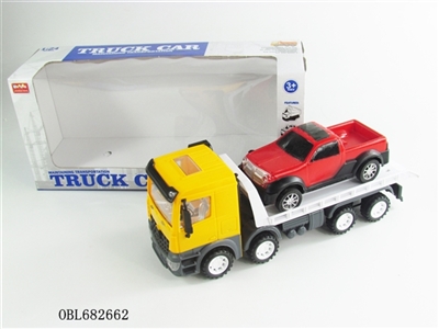 Inertia trailer towing pickup truck - OBL682662