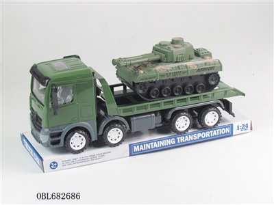 Inertial military truck towing tank - OBL682686