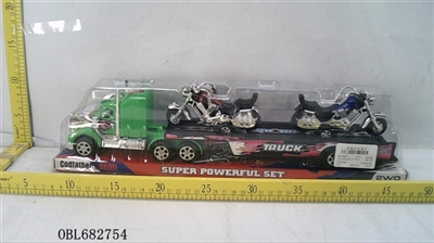 Solid color inertial tow head slide plate carrying two prince bikes - OBL682754