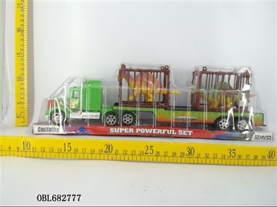 Solid color inertial tow head tablet two dinosaurs - OBL682777