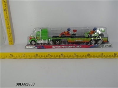 Solid color inertial tow head plate carrying two karting - OBL682808