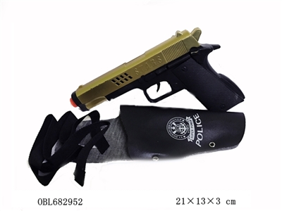 喷漆金火石枪配皮套 - OBL682952