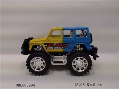 Spray paint cross-country inertial car - OBL683294