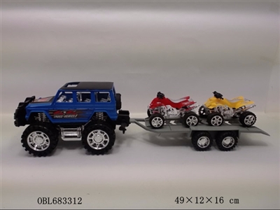 Cross-country dragged beach car inertia - OBL683312