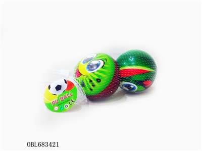 2 only 4 inches expression fruit PU ball - OBL683421