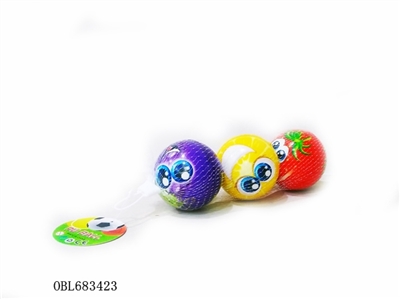 3 many different expressions of fruit PU ball only 3 inches - OBL683423