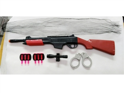 Soft bullet gun set of handcuffs - OBL683436