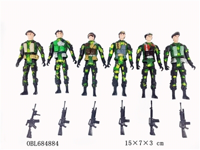 15 cm color army soldiers - OBL684884