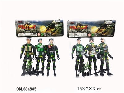 15 cm color army soldiers - OBL684885