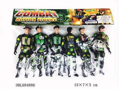 15 cm color army soldiers - OBL684886