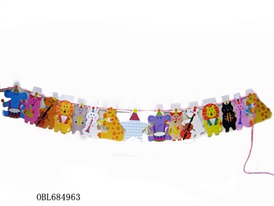 Article 15 pieces of 1 card small animals hang - OBL684963