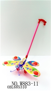 Push the cartoon butterfly - OBL685310