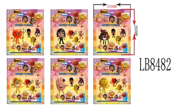 2 inch expression figures 3 only 1 only 3.8 inch doll card pack (6) - OBL685683