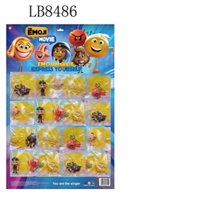 2 inch expressions figures 6 single plastic bags cartoon, 20 a big board (1) - OBL685687