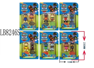 3 inch Q version characters dogs only 1 3 inch dog dog patrol (task to explore) 2 only 35 mm in tran - OBL685708